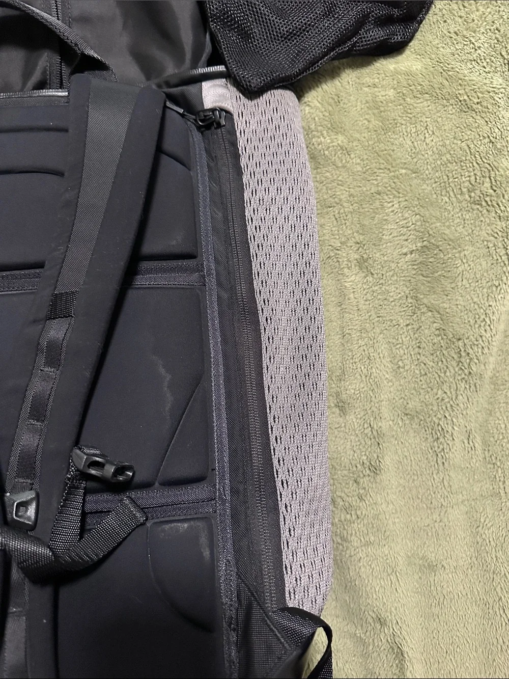 lululemon athletica Gray Mesh Tech Backpack with Black Base